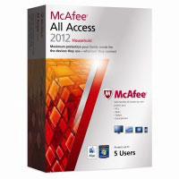 Mcafee All Access Household 2012, 5u, Box, ENG (AAH12UMB5RAA)
